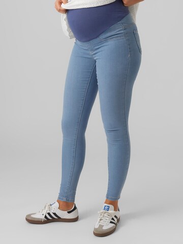 MAMALICIOUS Skinny Jeggings 'Ilia' in Blue: front
