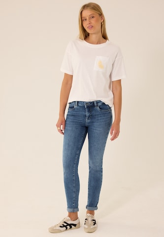 Street One Studio Skinny Jeans in Blue: front