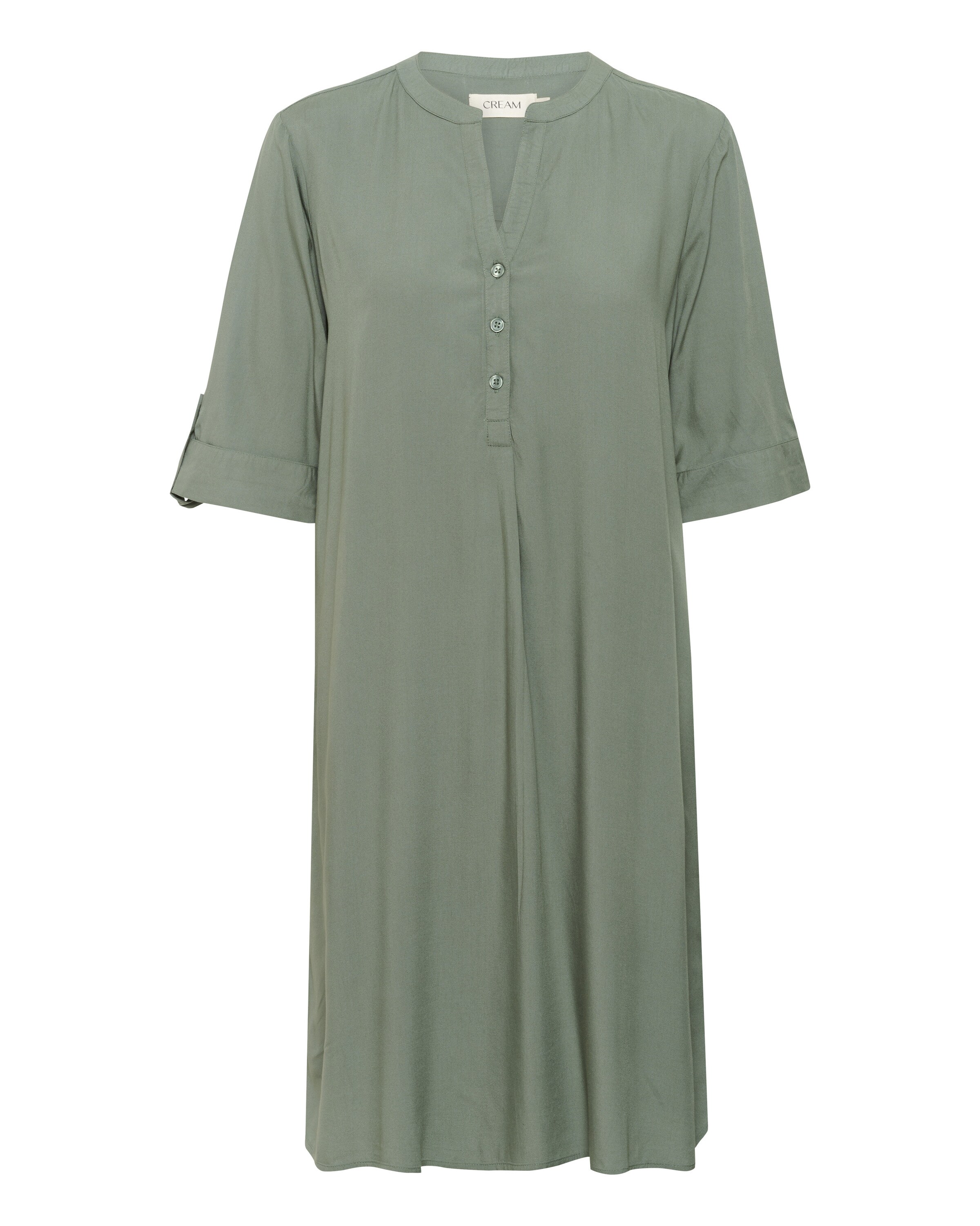 Cream Blusekjole 'Tiah' i grøn: forside