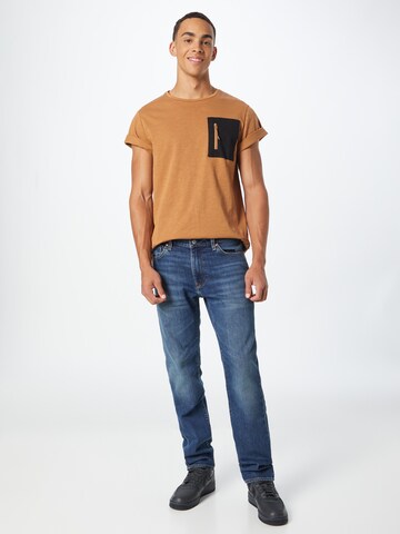 BLEND T-Shirt in Braun