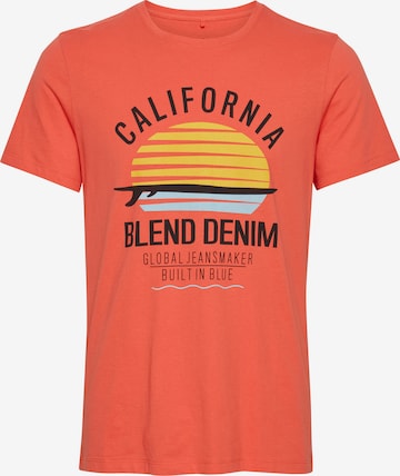 BLEND T-Shirt Califo in Rot: predná strana