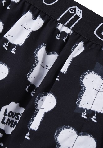 Lousy Livin Boxer shorts 'Toast & Zitrone' in Black