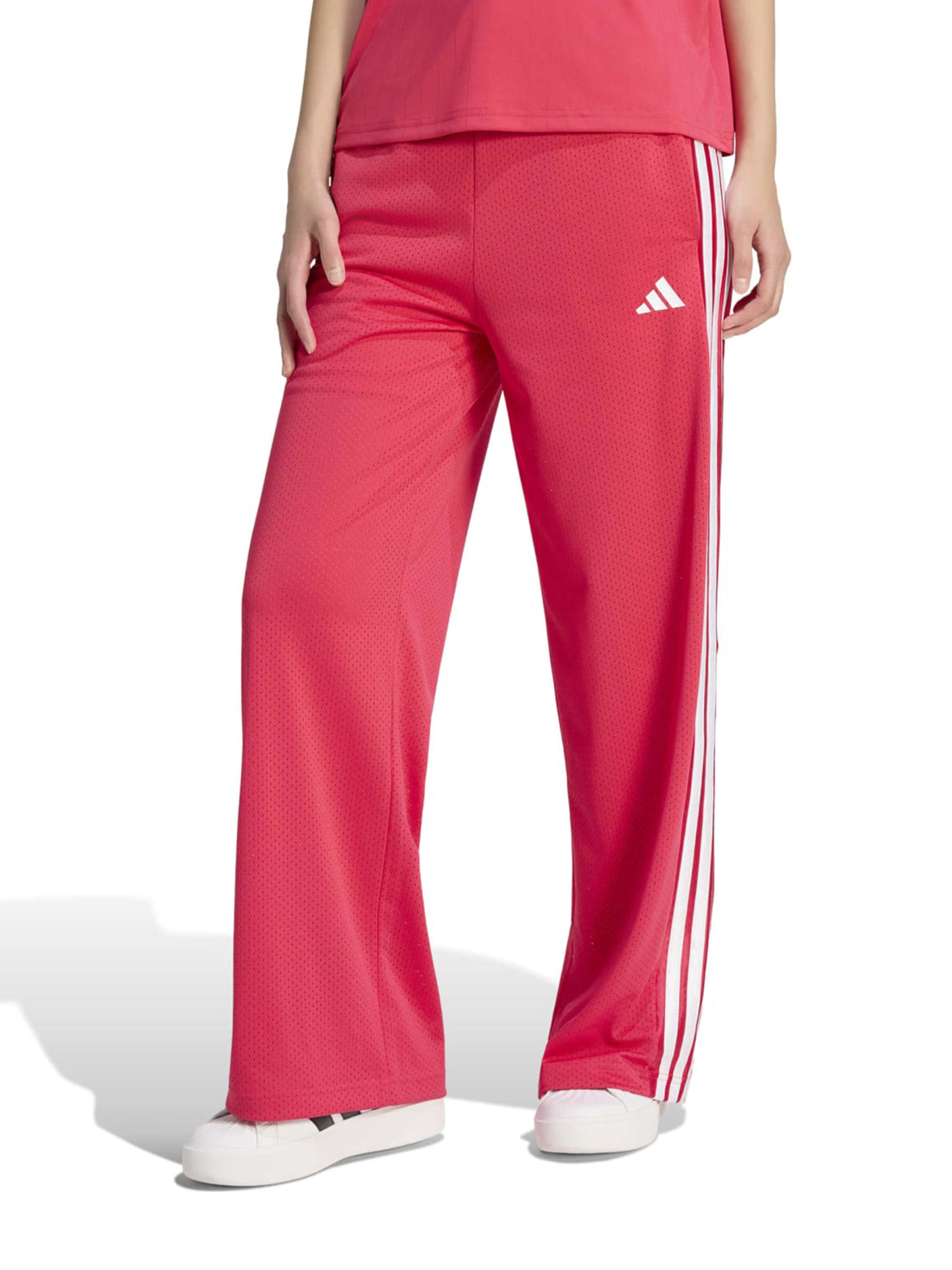ADIDAS SPORTSWEAR Wide leg Παντελόνι φόρμας 'Stadium' σε ροζ: μπροστά