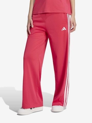 ADIDAS SPORTSWEAR Wide Leg Urheiluhousut 'Stadium' värissä vaaleanpunainen: etupuoli