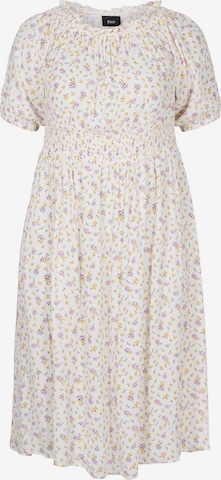 Zizzi Dress in White: front