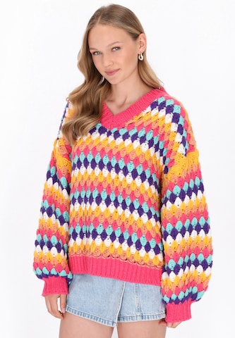 Pull-over MYMO en rose : devant