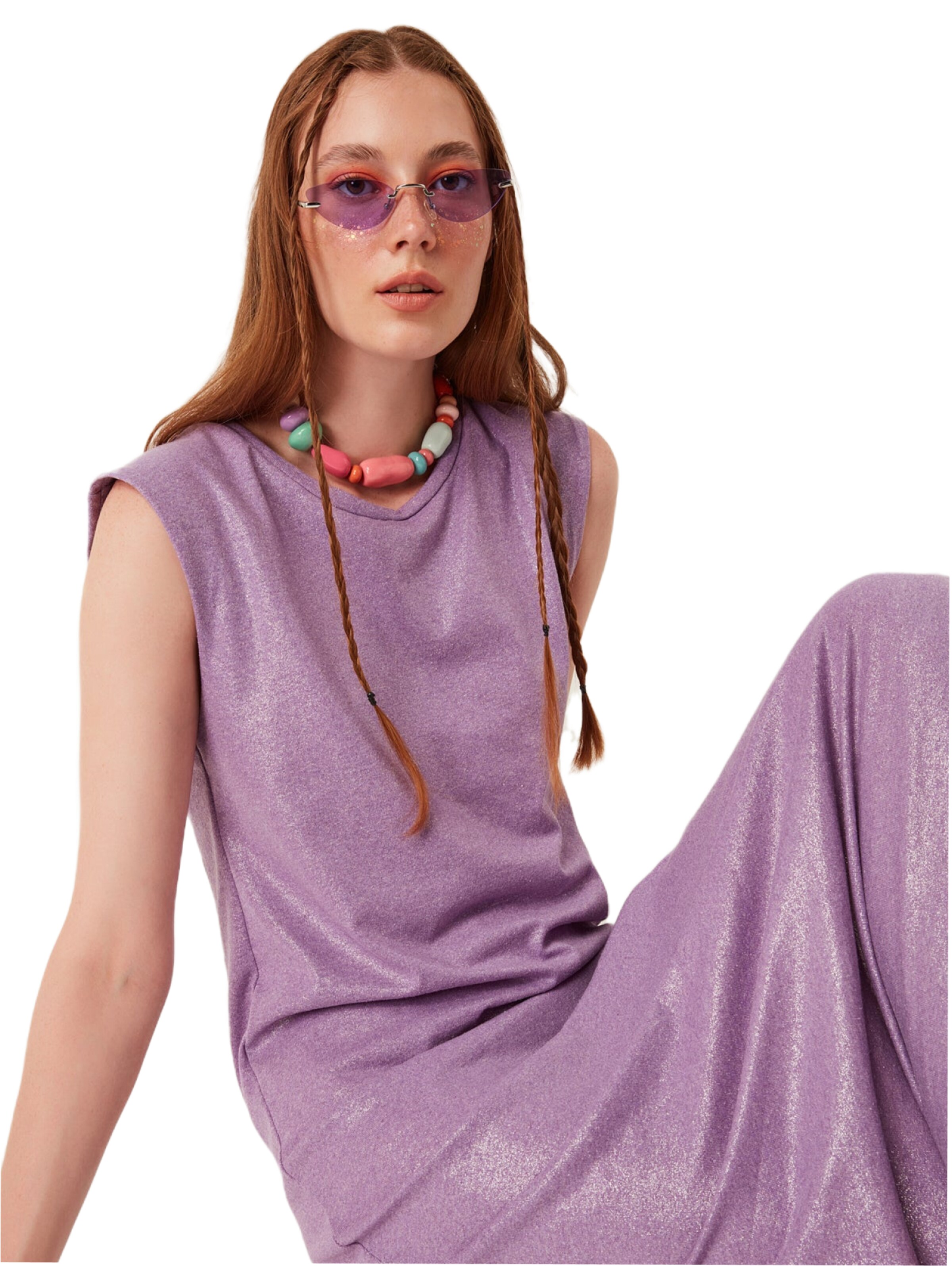 No Matter What Kleid in Lila