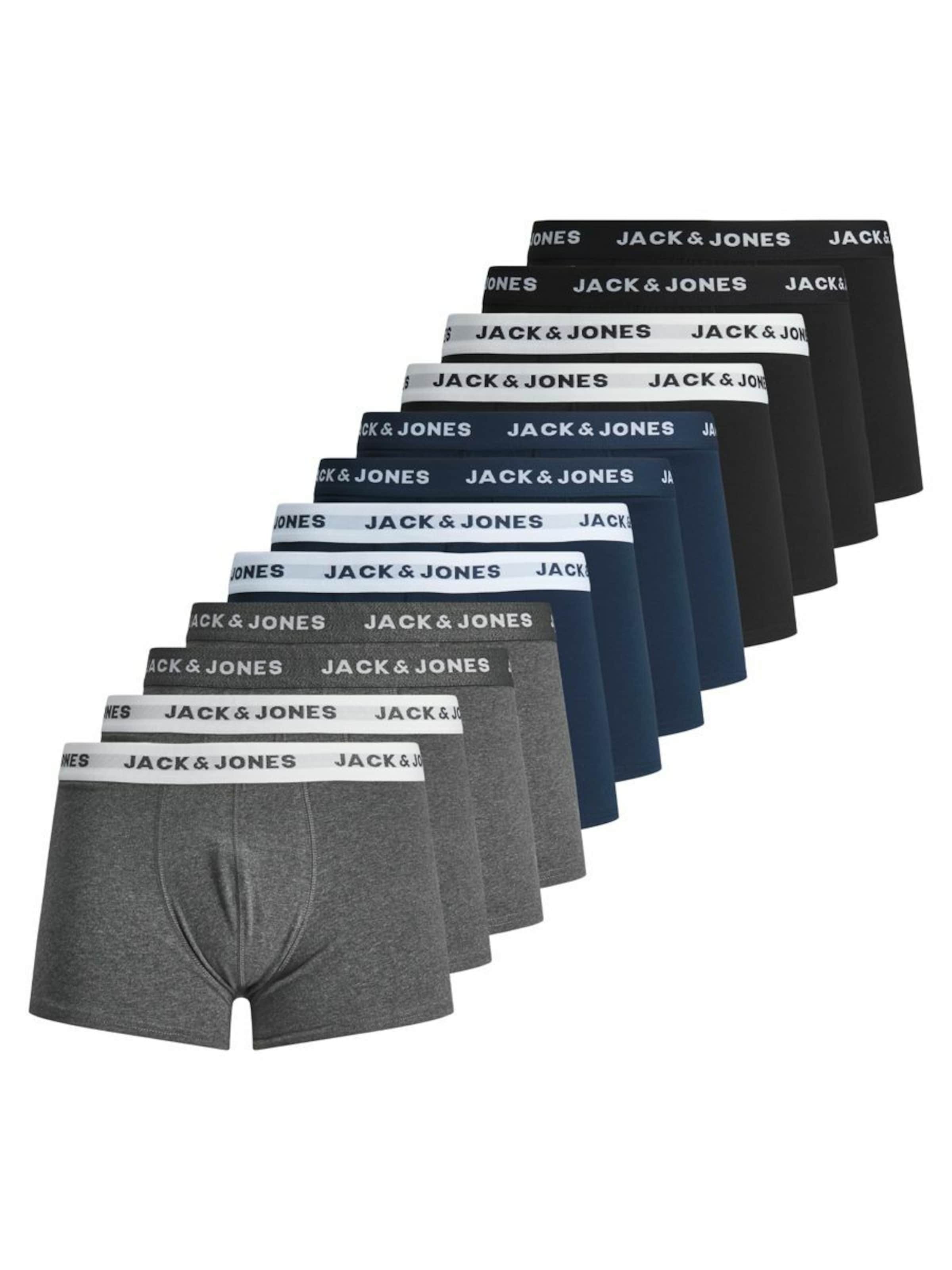 JACK & JONES Boxeralsók - kék: elől