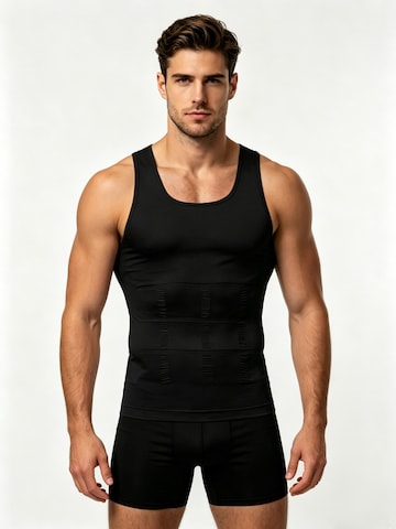 MEETWEE Shirt '2-Pack Shapewear Tank Top' in Zwart: voorkant