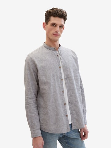 TOM TAILOR Regular fit Button Up Shirt in Grey