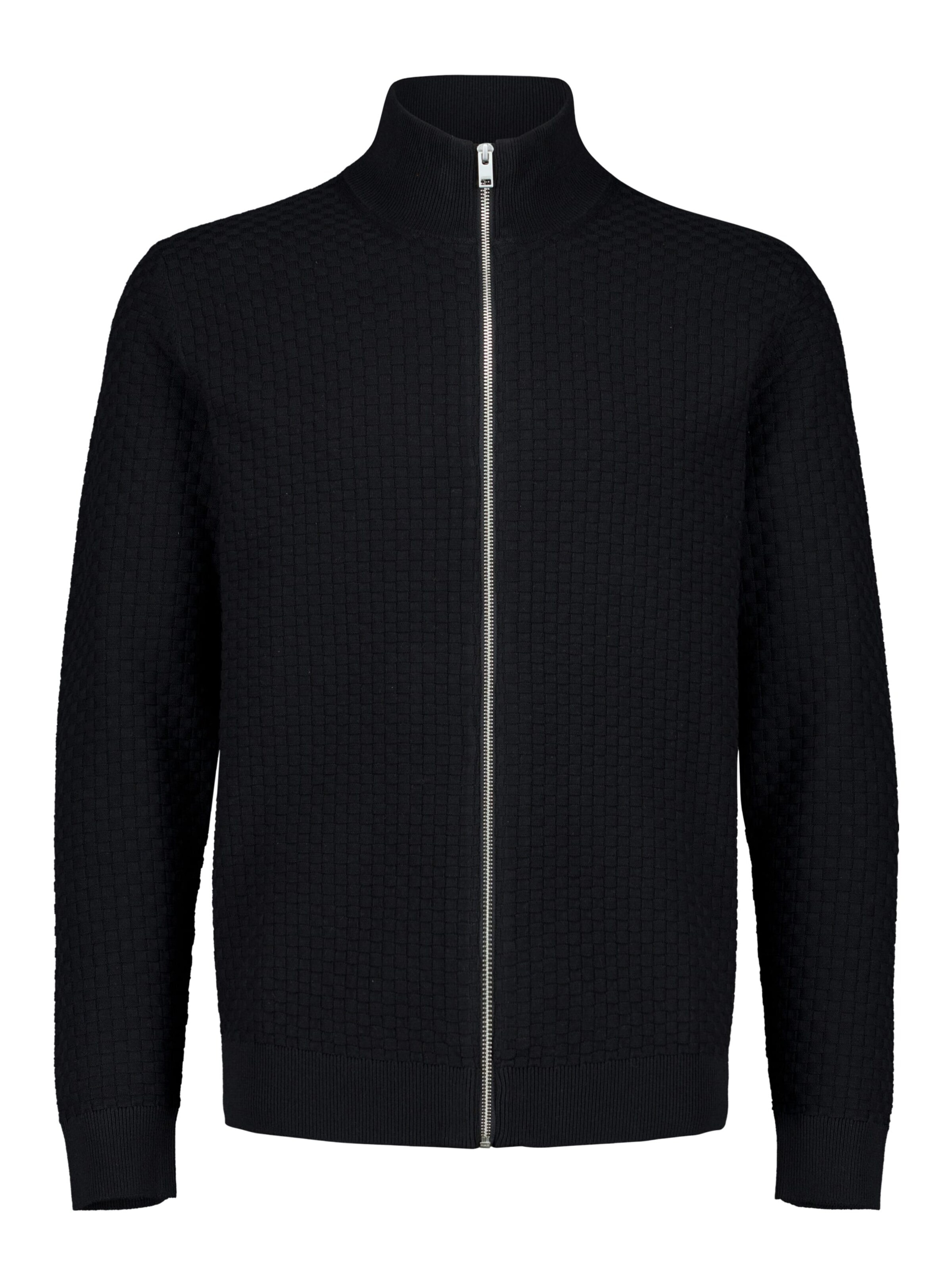 Giacchetta di Lindbergh in nero: frontale