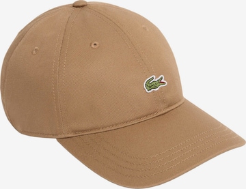 LACOSTE Cap in Braun: Vorderseite