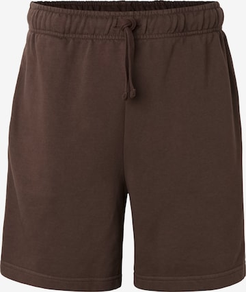 Urban Classics Trousers in Brown: front