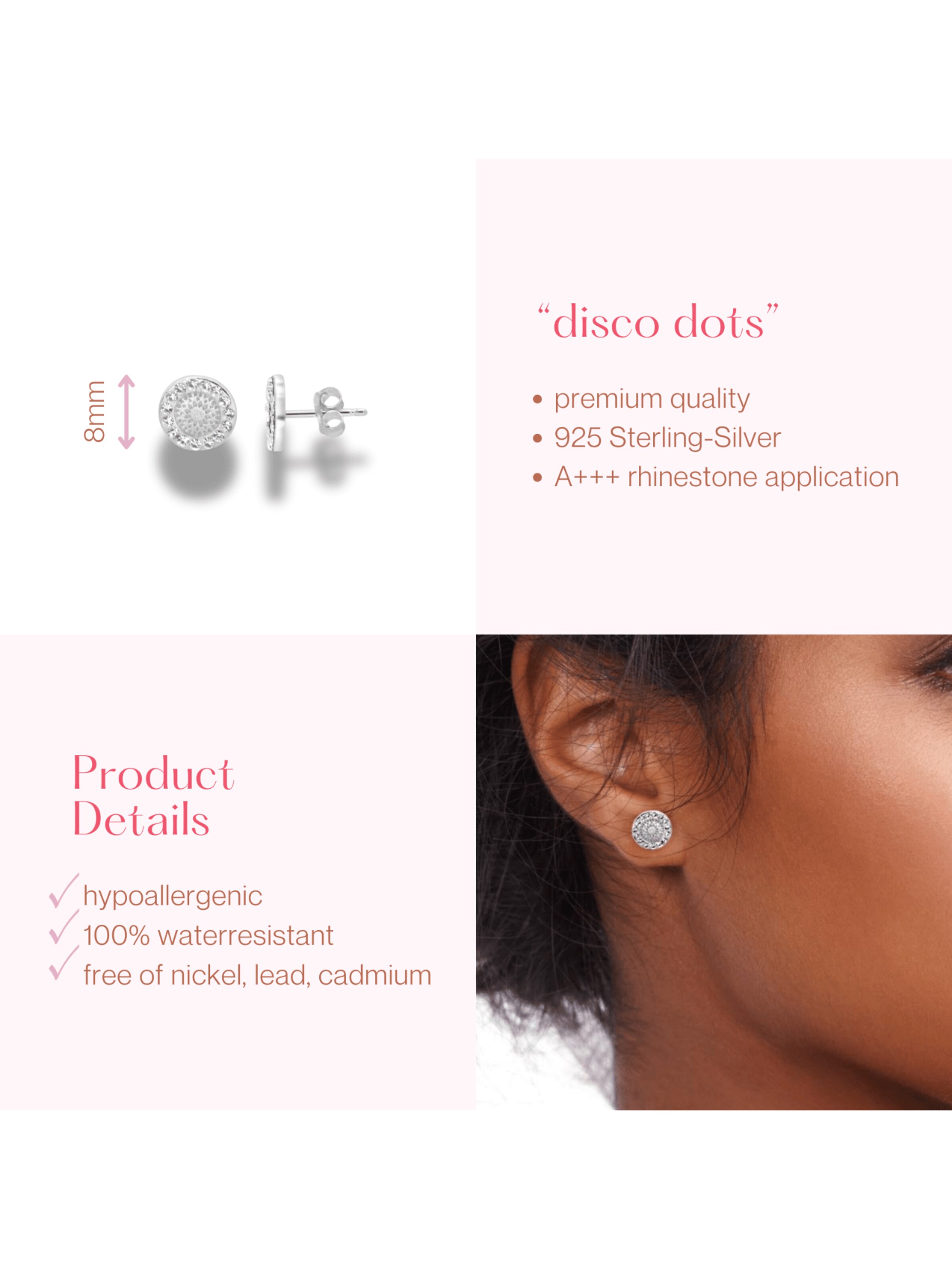 ARS-ARGENTI Earrings 'DISCO DOTS' in Silver