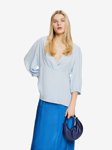 ESPRIT Blouse in Blauw: voorkant