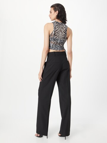 Regular Pantalon à plis 'Huglia' HUGO en noir
