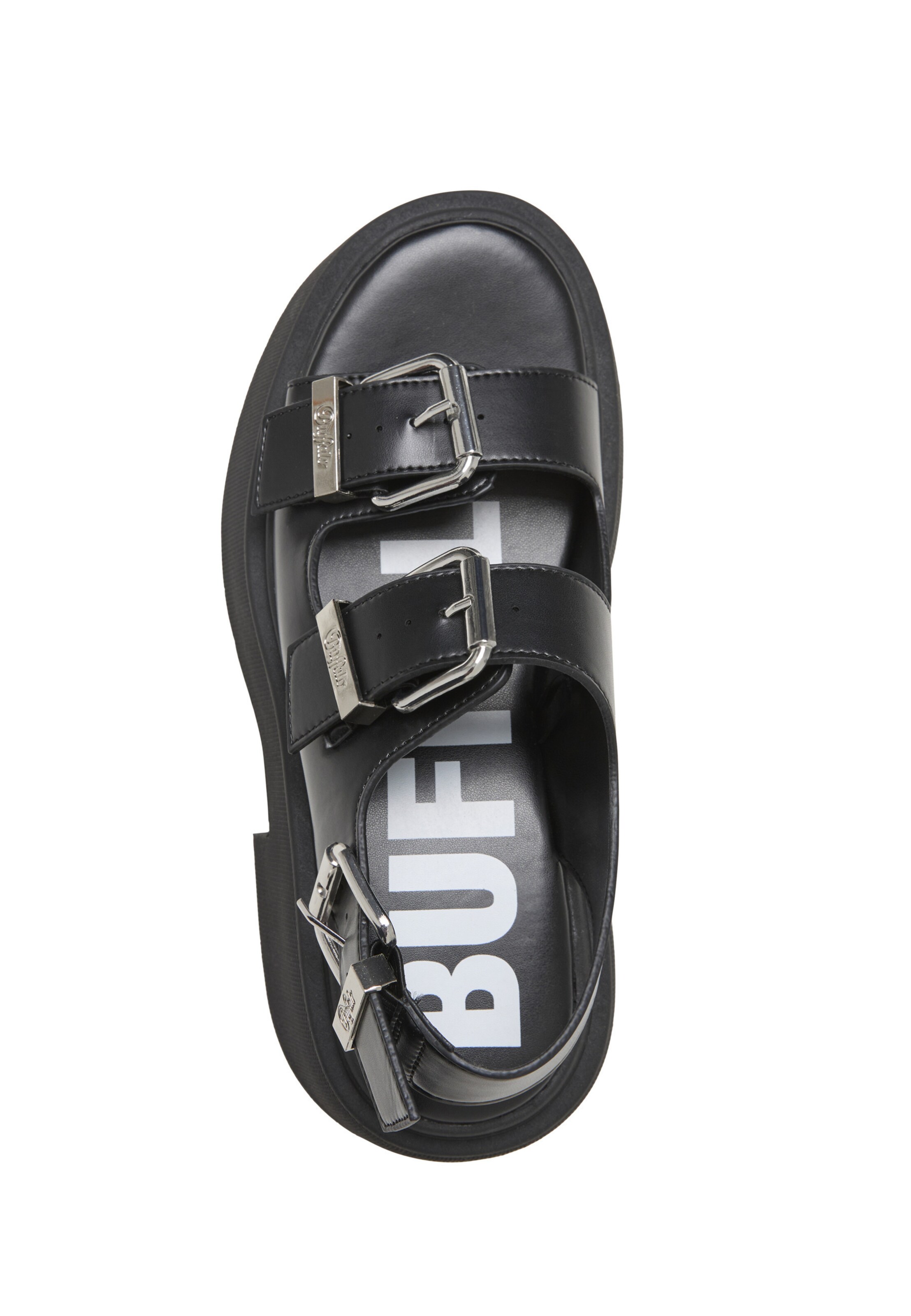 BUFFALO Sandály 'Vicious Athena' – černá