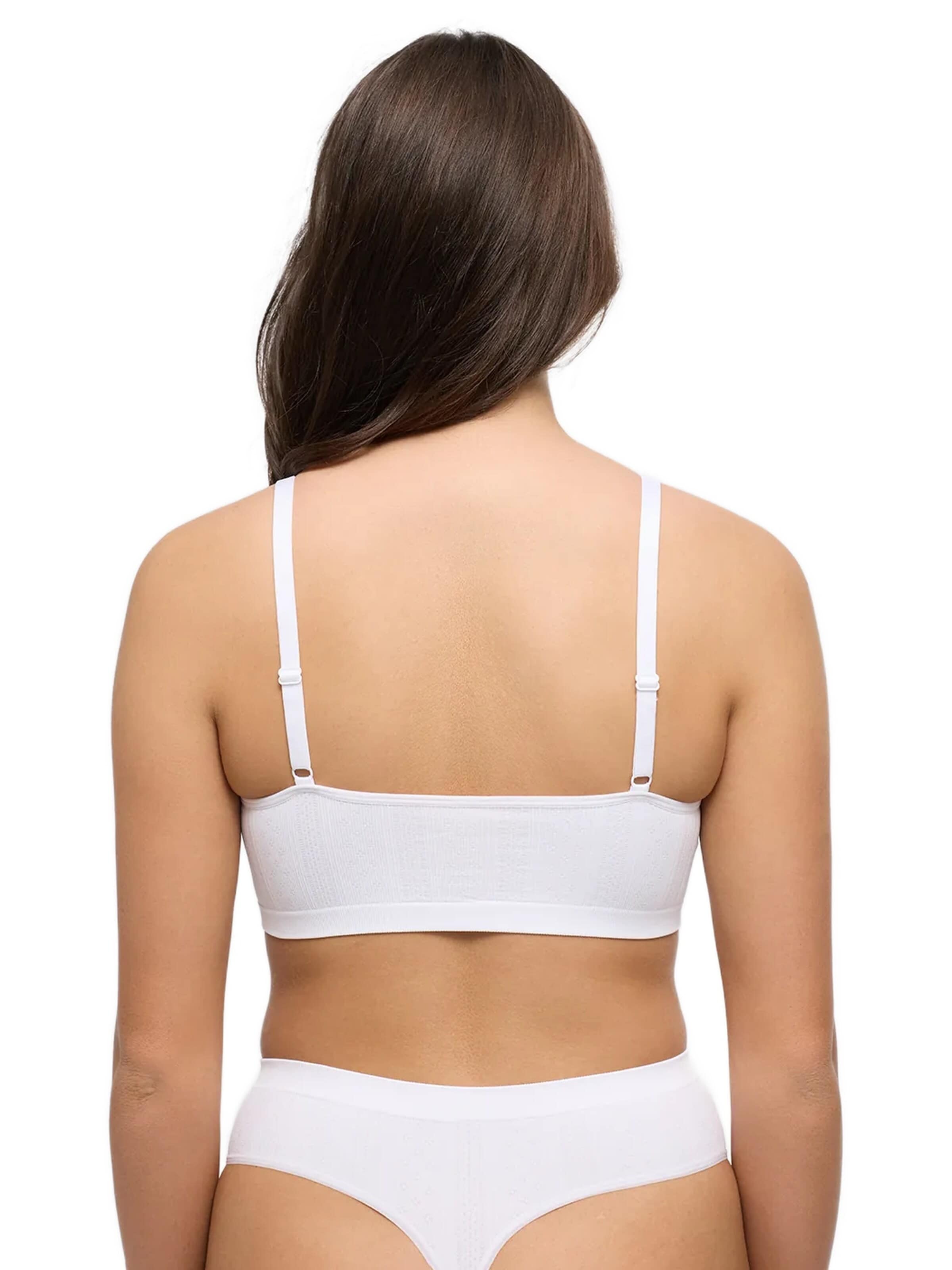 cfab Bustier BH 'Jacquard Bralette' in Wit