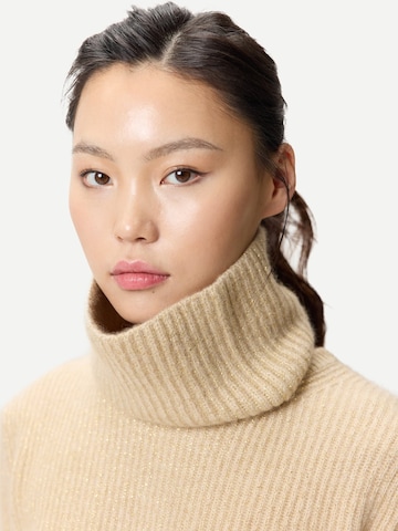 GOBI Cashmere Tröja 'Cashmere Sweater with Detachable Collar' i beige