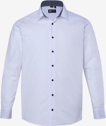 Men Plus Comfort fit Overhemd in Wit: voorkant