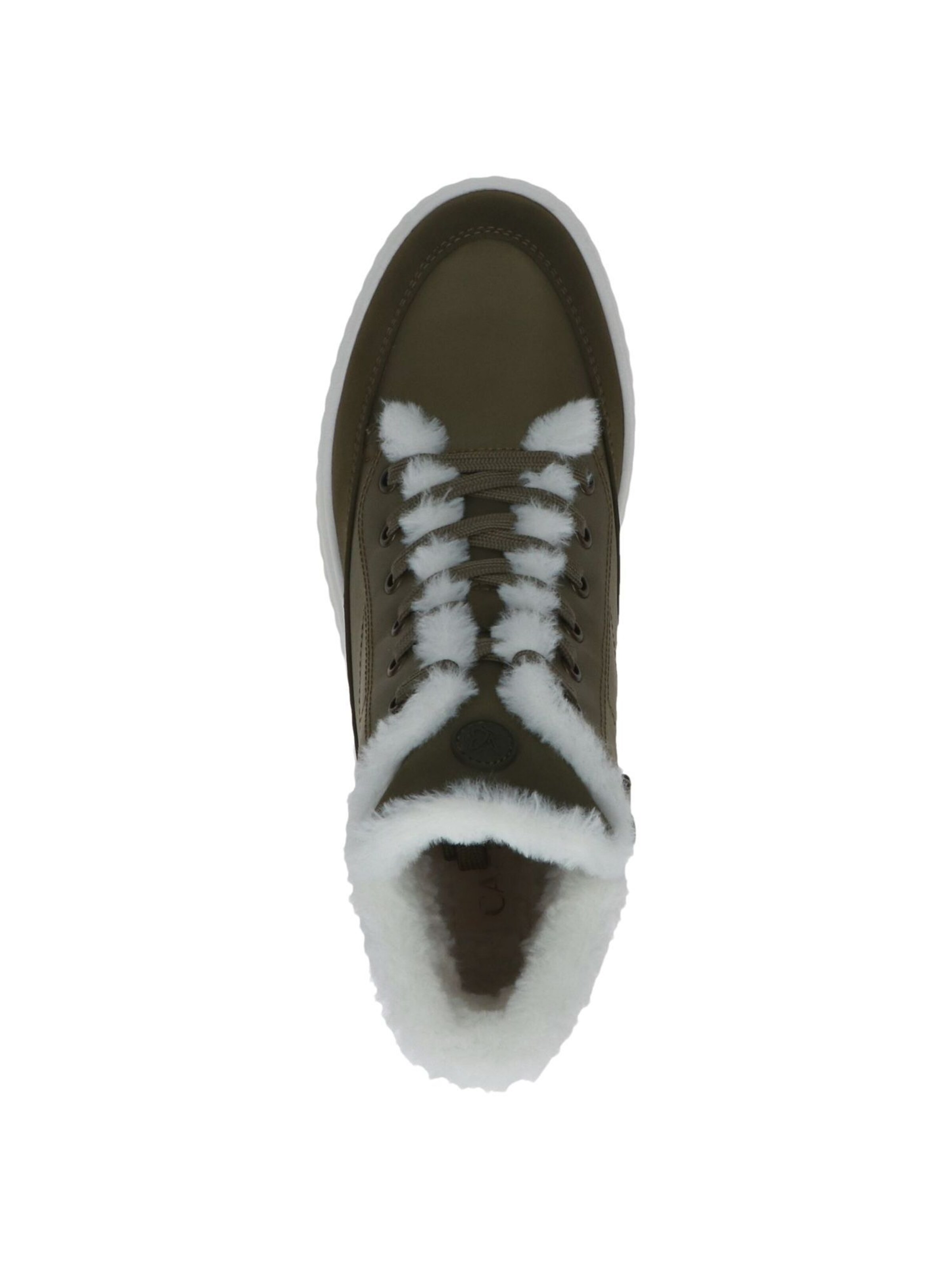 CAPRICE Lace-Up Ankle Boots in Green