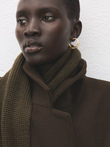 MANGO Prehoden plašč 'EYE' | zelena barva