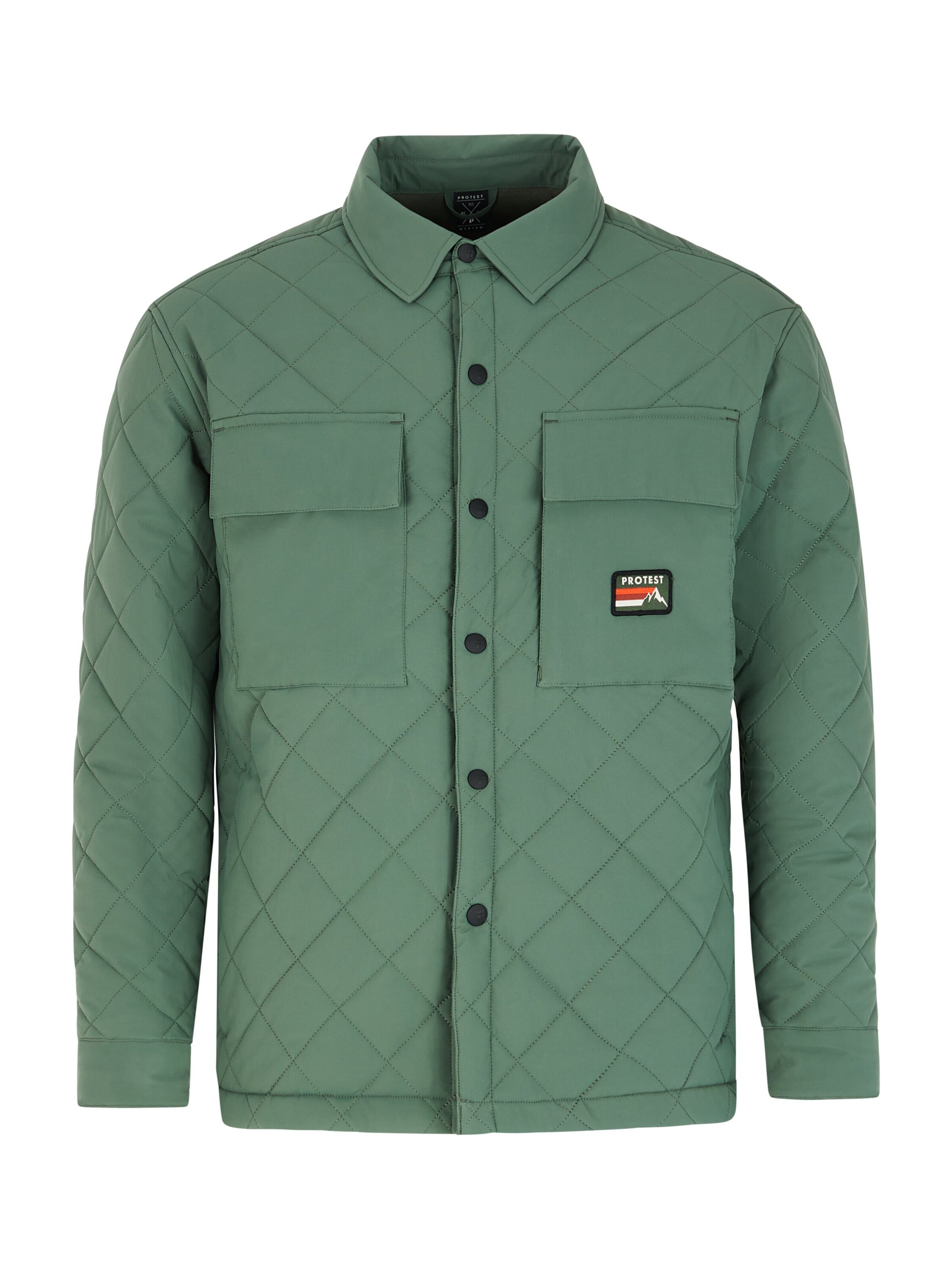 PROTEST Winterjacke 'PRTDRYDEN'‌‌‌‌‌ in Grün: Vorderseite