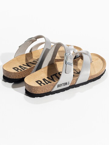 Bayton T-Bar Sandals 'Diane' in Silver