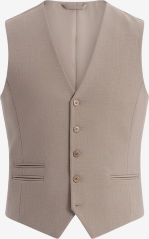 Ombre Vest in Beige: front