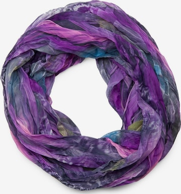 styleBREAKER Schlauchschal 'Loop Schal Feder Muster' in Lila: Vorderseite
