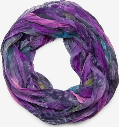 styleBREAKER Schlauchschal 'Loop Schal Feder Muster' in One Size in lila, Produktansicht
