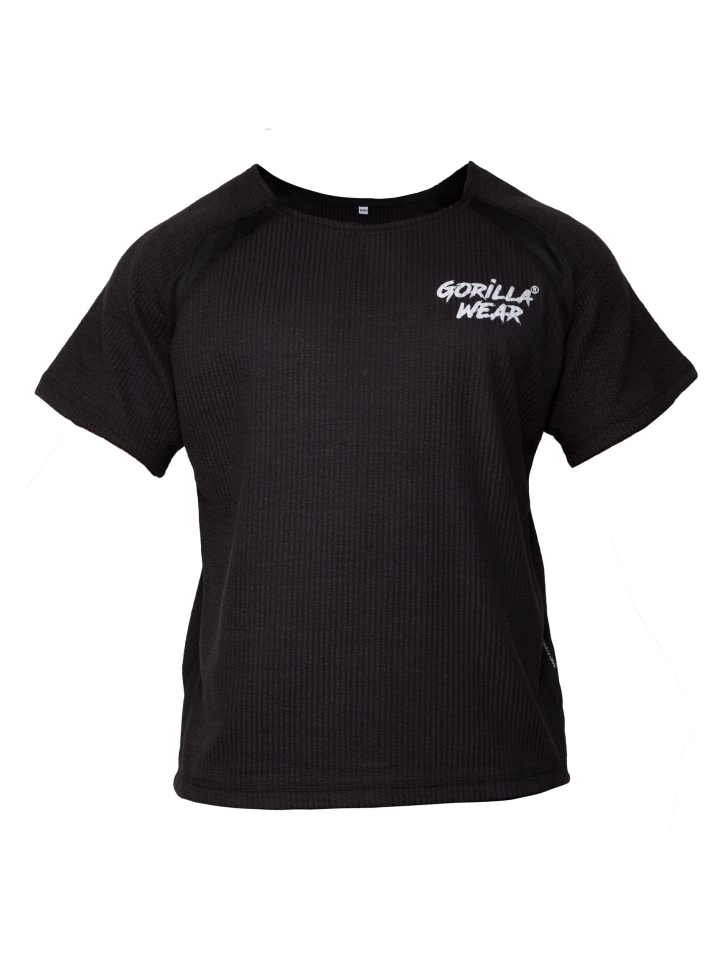 Maglia funzionale 'Augustine' di Gorilla Wear in nero: frontale