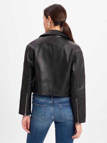 HUGO Lederjacke ' Laridas ' in Schwarz