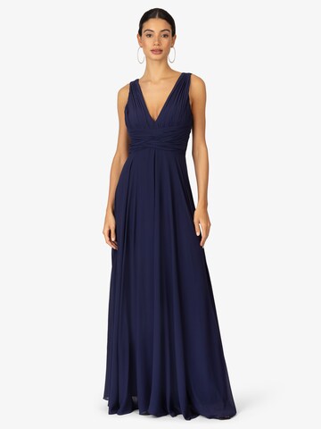 Kraimod - Vestido de noche en azul: frente