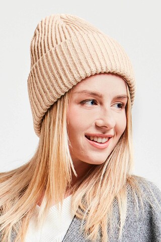 SAMAYA Beanie 'Bailie' in Beige: Vorderseite