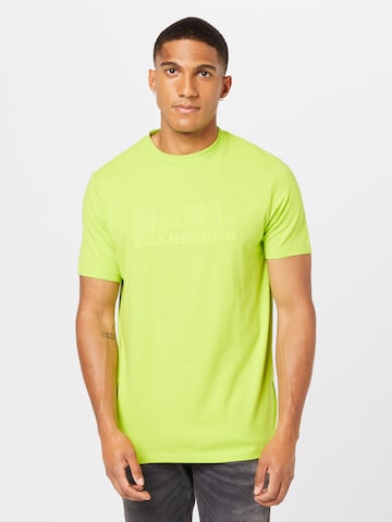 Karl Lagerfeld T-shirt i gul: framsida