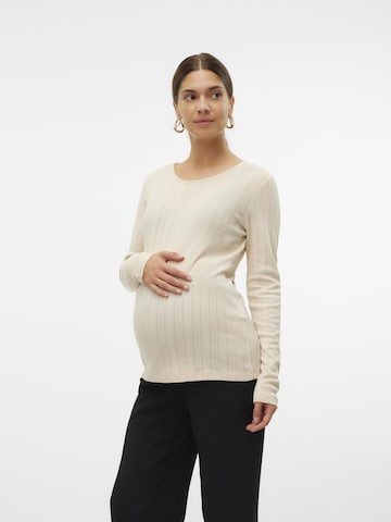 MAMALICIOUS Shirt 'MLAlika' in Beige