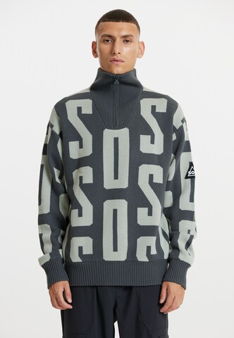 SOS Sweater 'Verbier' in Grey: front
