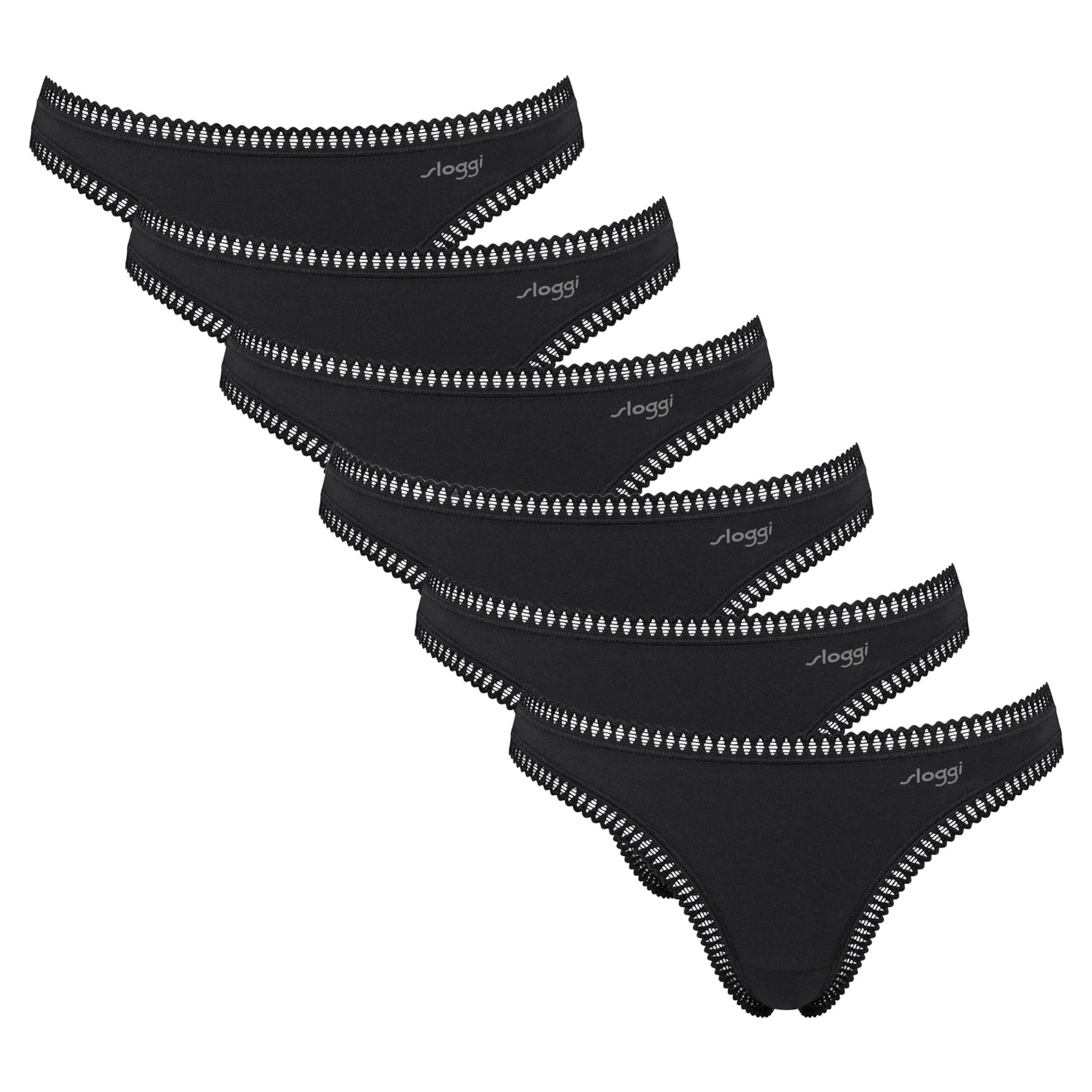 String di SLOGGI in nero: frontale