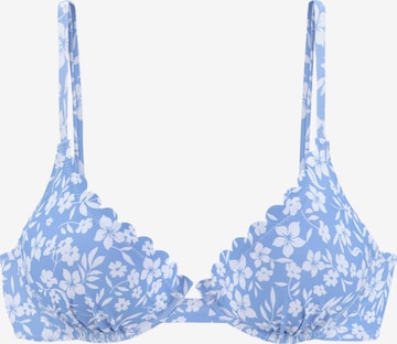 VIVANCE - Clásico Top de bikini en azul: frente