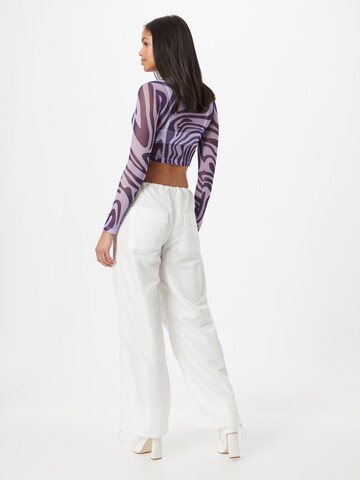 NEON & NYLON Loose fit Pants 'SERENITY' in White