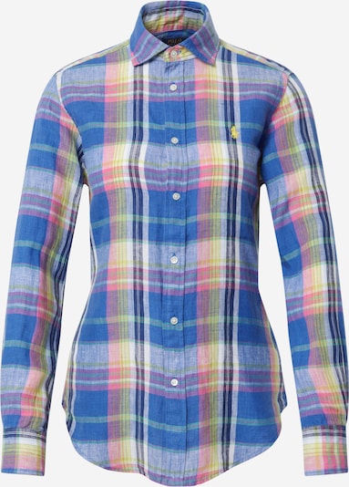 POLO RALPH LAUREN Chemisier en bleu / jaune / jade / rose / blanc, Vue avec produit