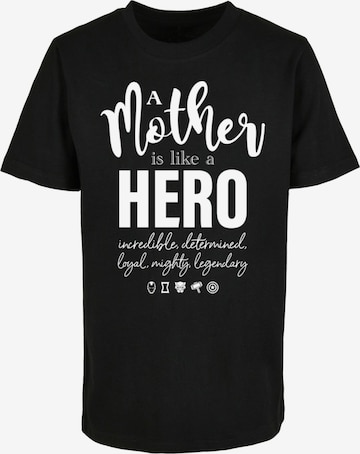 ABSOLUTE CULT Shirt 'Mother's Day - Avengers Mother Hero' in Zwart: voorkant
