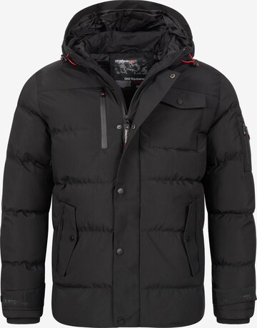 Geo Norway Winter Jacket in Black: front