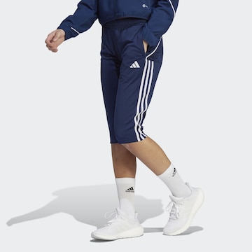 ADIDAS PERFORMANCE Slim fit Workout Pants 'Tiro  23 League' in Blue: front
