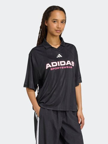 T-shirt fonctionnel 'TIRO Q4' ADIDAS SPORTSWEAR en noir : devant