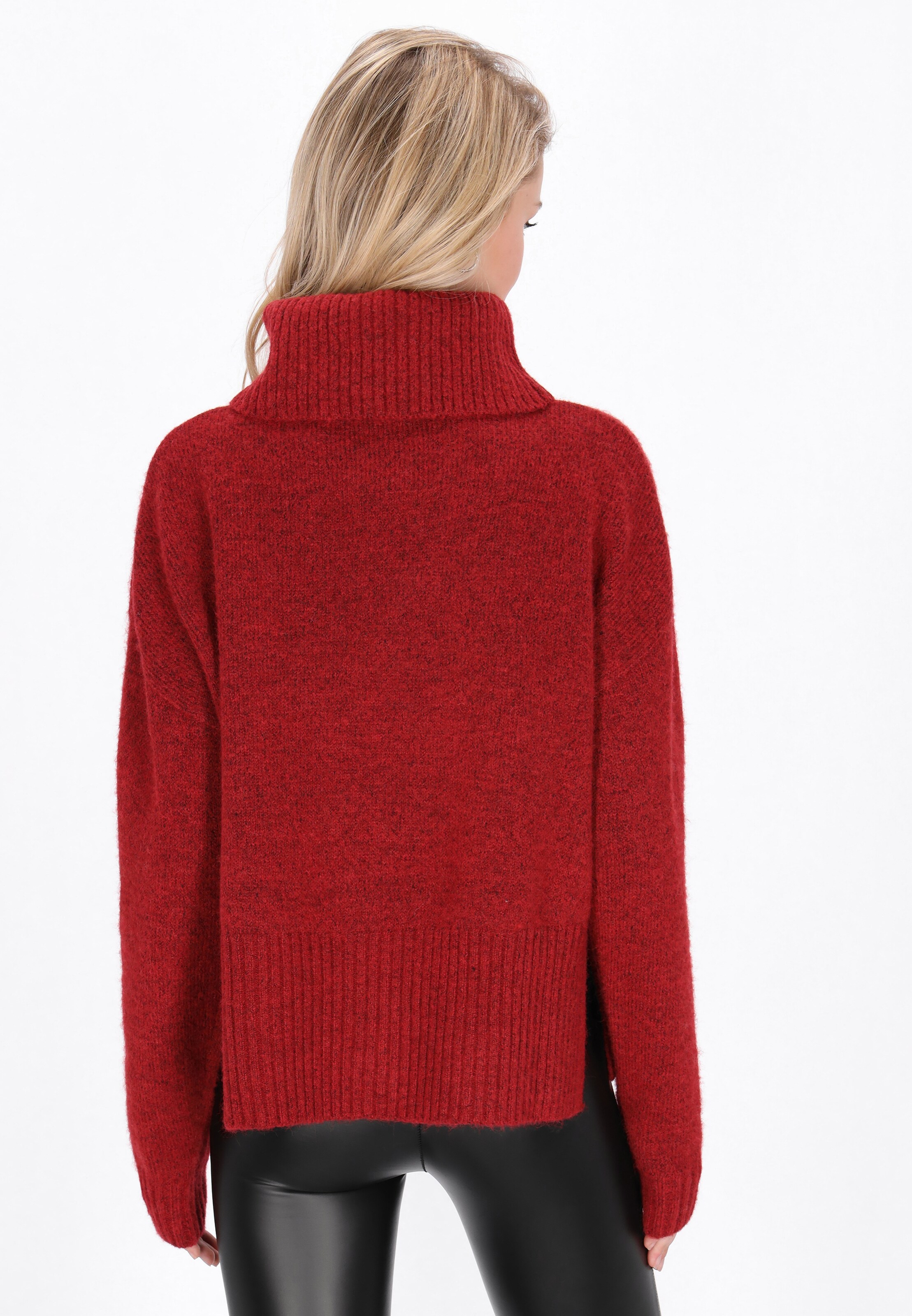 raudona myMo ROCKS Megztinis