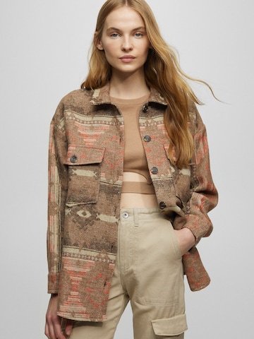 Pull&Bear Between-season jacket in Brown: front