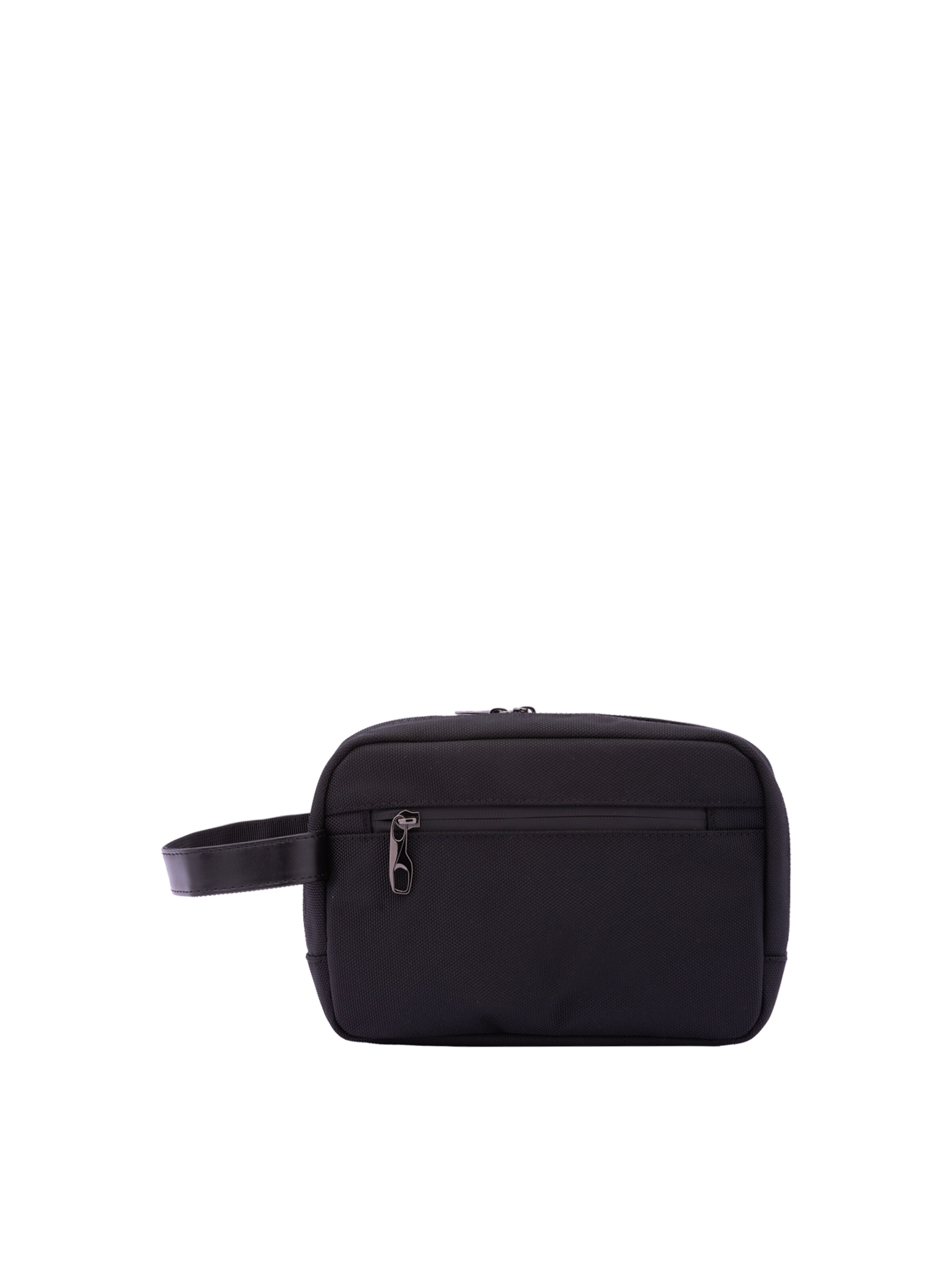Beauty case 'Pochette Uomo B Cavalli Poliestere Zip Manico Ecopelle' di B. Cavalli in nero
