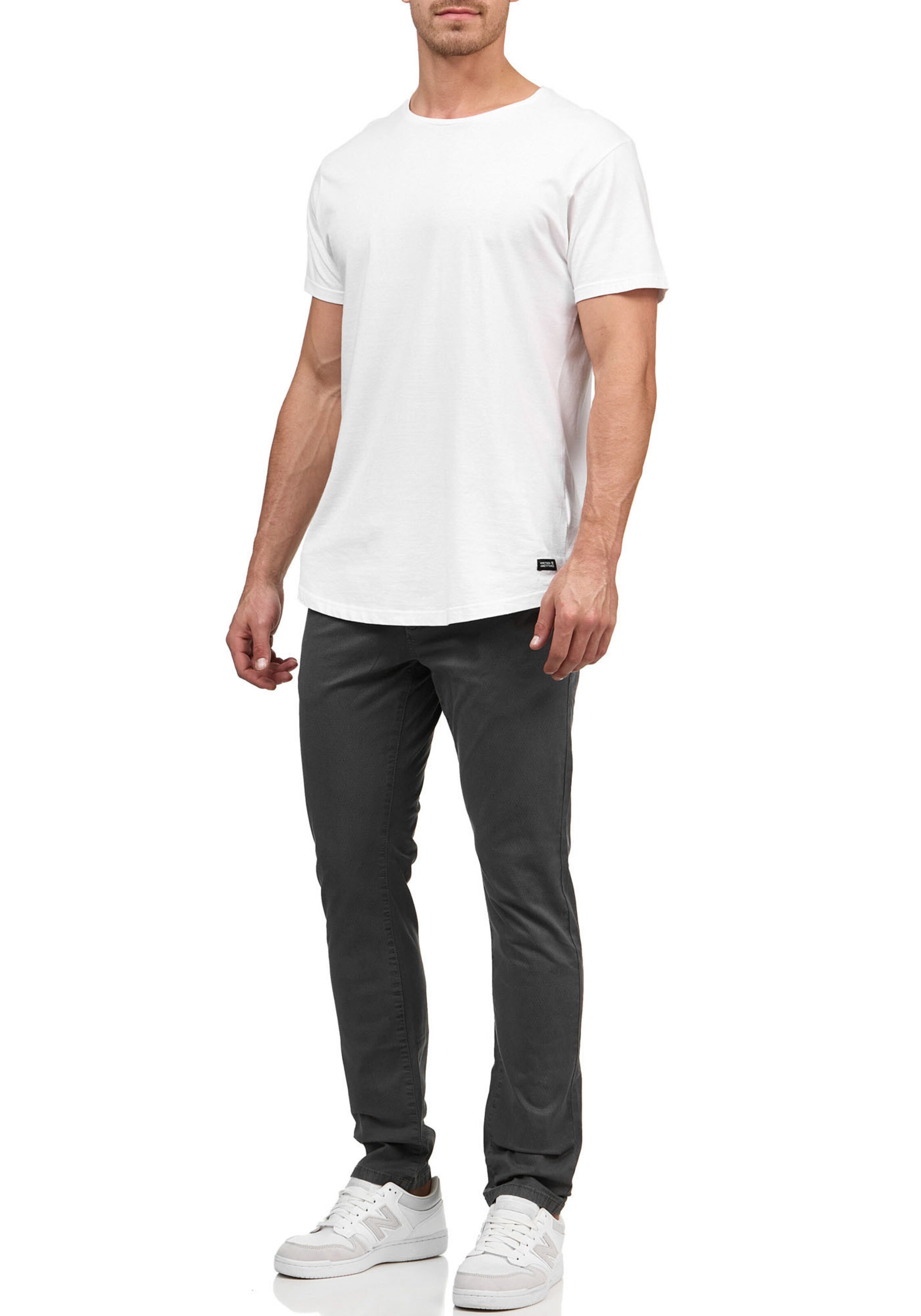 INDICODE JEANS Regular Chino Pants in Grey